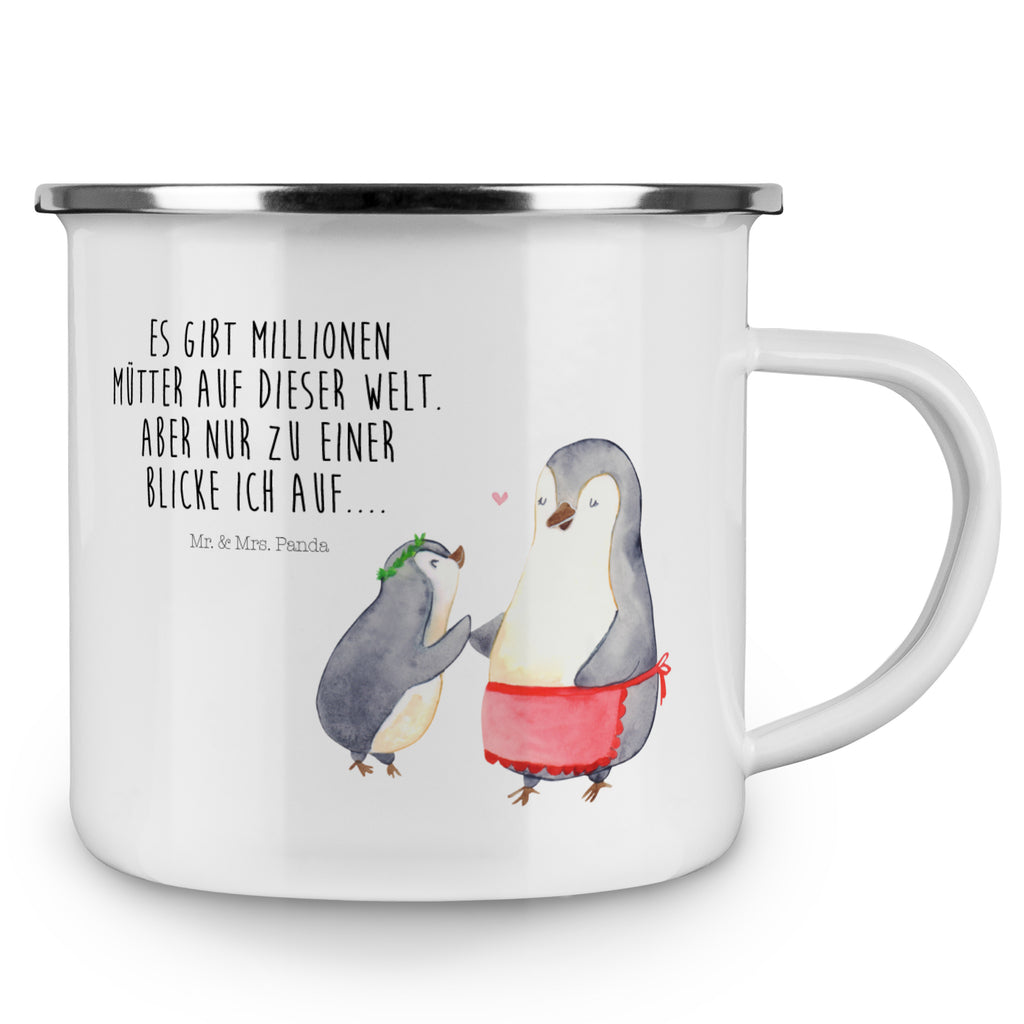 Camping Emaille Tasse Pinguin mit Kind Campingtasse, Trinkbecher, Metalltasse, Outdoor Tasse, Emaille Trinkbecher, Blechtasse Outdoor, Emaille Campingbecher, Edelstahl Trinkbecher, Metalltasse für Camping, Kaffee Blechtasse, Camping Tasse Metall, Familie, Vatertag, Muttertag, Bruder, Schwester, Mama, Papa, Oma, Opa, Geschenk, Mami, Mutti, Mutter, Geburststag