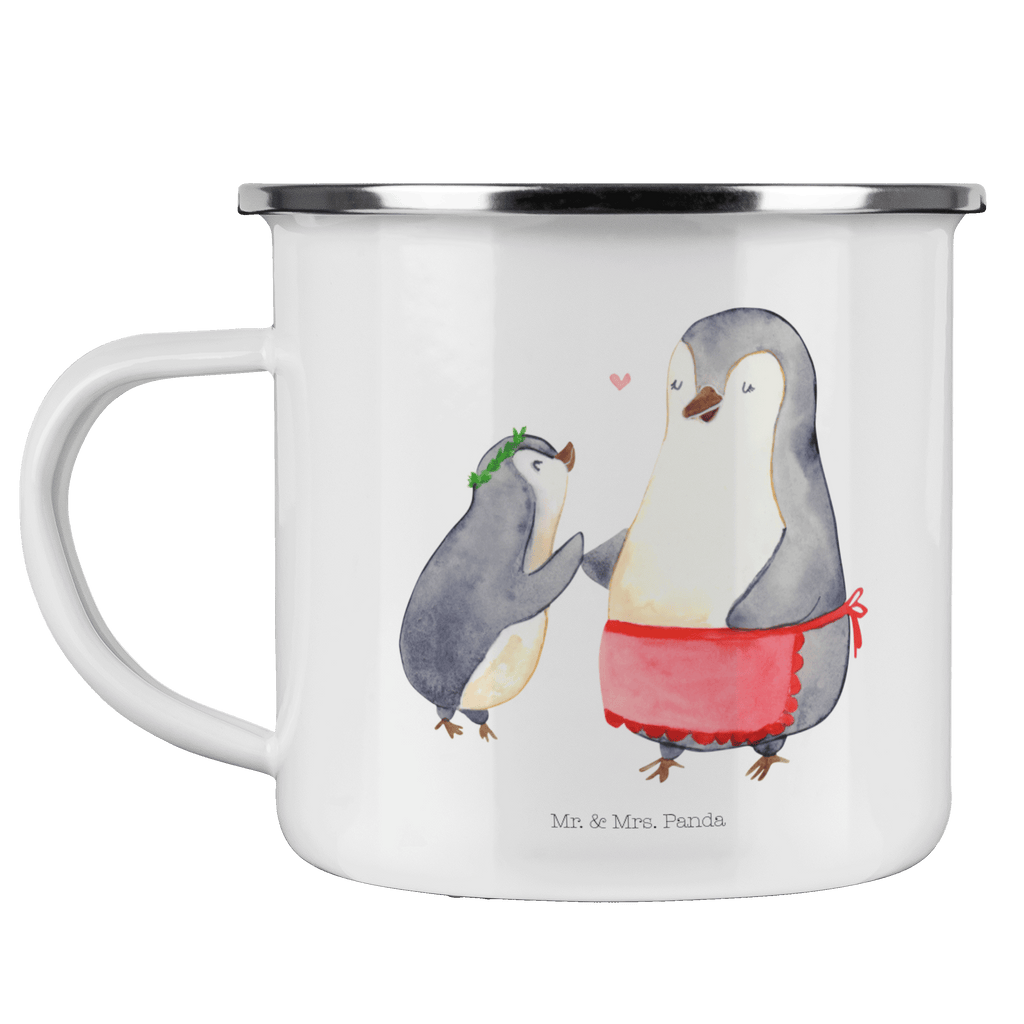 Camping Emaille Tasse Pinguin mit Kind Campingtasse, Trinkbecher, Metalltasse, Outdoor Tasse, Emaille Trinkbecher, Blechtasse Outdoor, Emaille Campingbecher, Edelstahl Trinkbecher, Metalltasse für Camping, Kaffee Blechtasse, Camping Tasse Metall, Familie, Vatertag, Muttertag, Bruder, Schwester, Mama, Papa, Oma, Opa, Geschenk, Mami, Mutti, Mutter, Geburststag