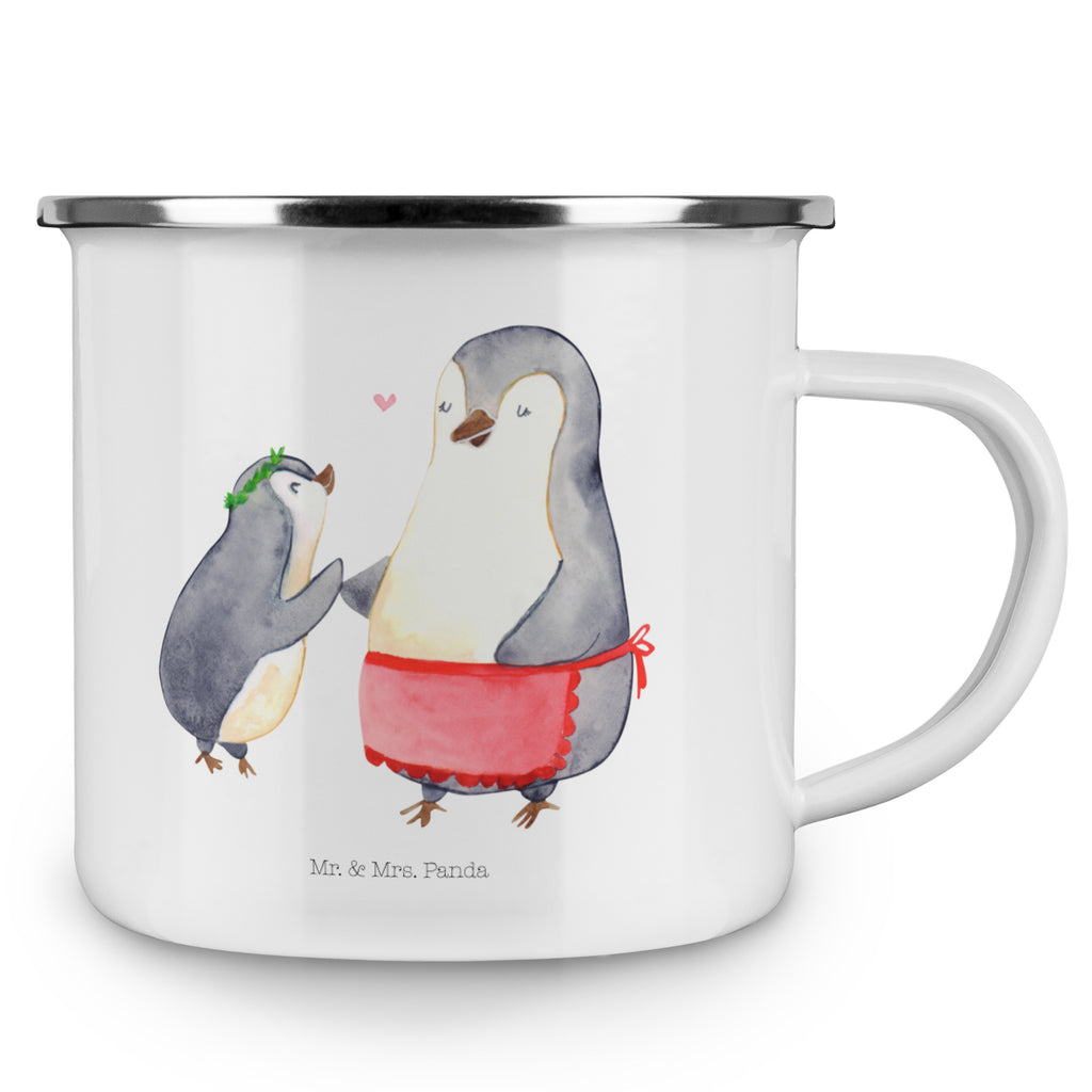 Camping Emaille Tasse Pinguin mit Kind Campingtasse, Trinkbecher, Metalltasse, Outdoor Tasse, Emaille Trinkbecher, Blechtasse Outdoor, Emaille Campingbecher, Edelstahl Trinkbecher, Metalltasse für Camping, Kaffee Blechtasse, Camping Tasse Metall, Familie, Vatertag, Muttertag, Bruder, Schwester, Mama, Papa, Oma, Opa, Geschenk, Mami, Mutti, Mutter, Geburststag