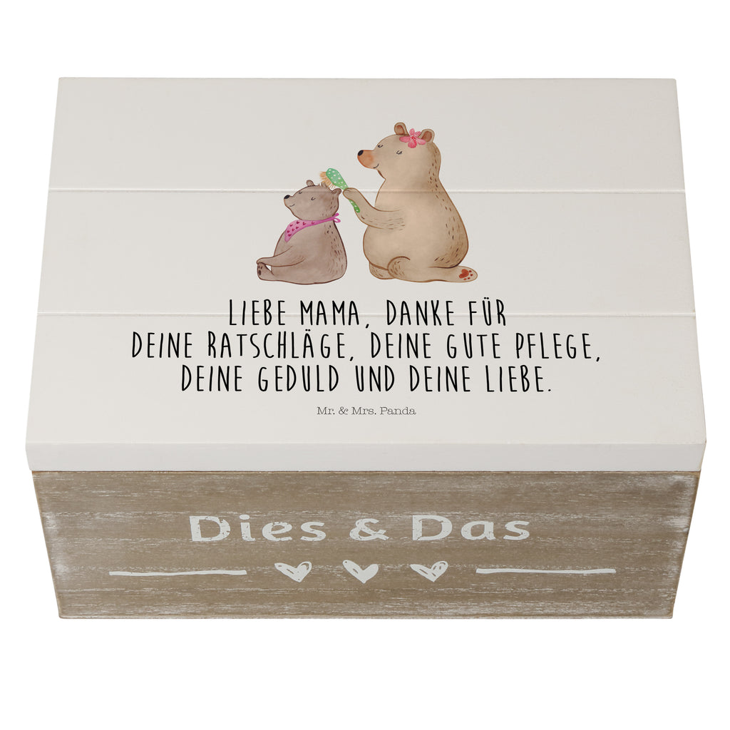 Holzkiste Bär mit Kind Holzkiste, Kiste, Schatzkiste, Truhe, Schatulle, XXL, Erinnerungsbox, Erinnerungskiste, Dekokiste, Aufbewahrungsbox, Familie, Vatertag, Muttertag, Bruder, Schwester, Mama, Papa, Oma, Opa, Geschenk, Mutti, Mutter
