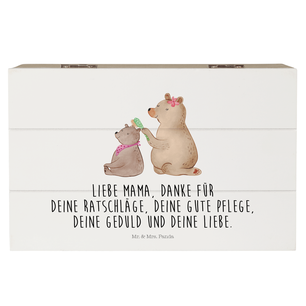 Holzkiste Bär mit Kind Holzkiste, Kiste, Schatzkiste, Truhe, Schatulle, XXL, Erinnerungsbox, Erinnerungskiste, Dekokiste, Aufbewahrungsbox, Familie, Vatertag, Muttertag, Bruder, Schwester, Mama, Papa, Oma, Opa, Geschenk, Mutti, Mutter