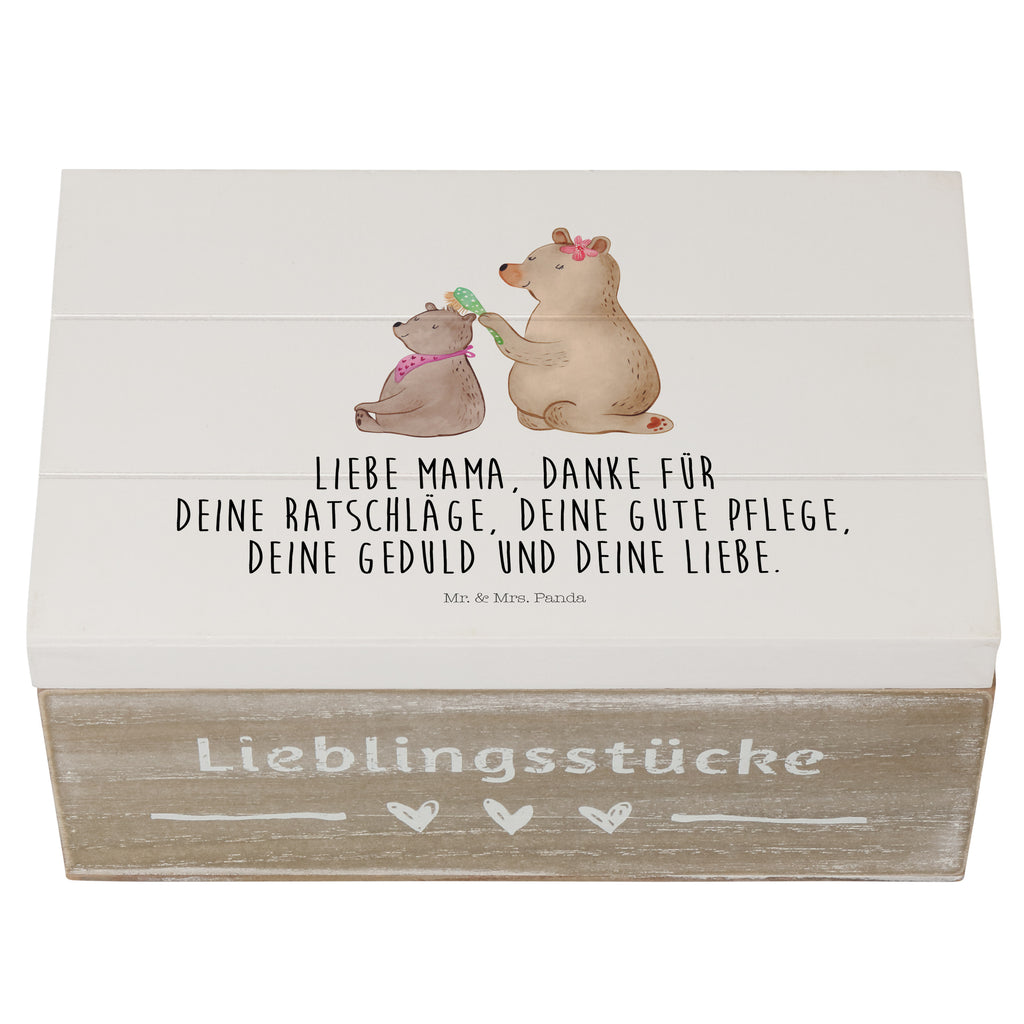 Holzkiste Bär mit Kind Holzkiste, Kiste, Schatzkiste, Truhe, Schatulle, XXL, Erinnerungsbox, Erinnerungskiste, Dekokiste, Aufbewahrungsbox, Familie, Vatertag, Muttertag, Bruder, Schwester, Mama, Papa, Oma, Opa, Geschenk, Mutti, Mutter