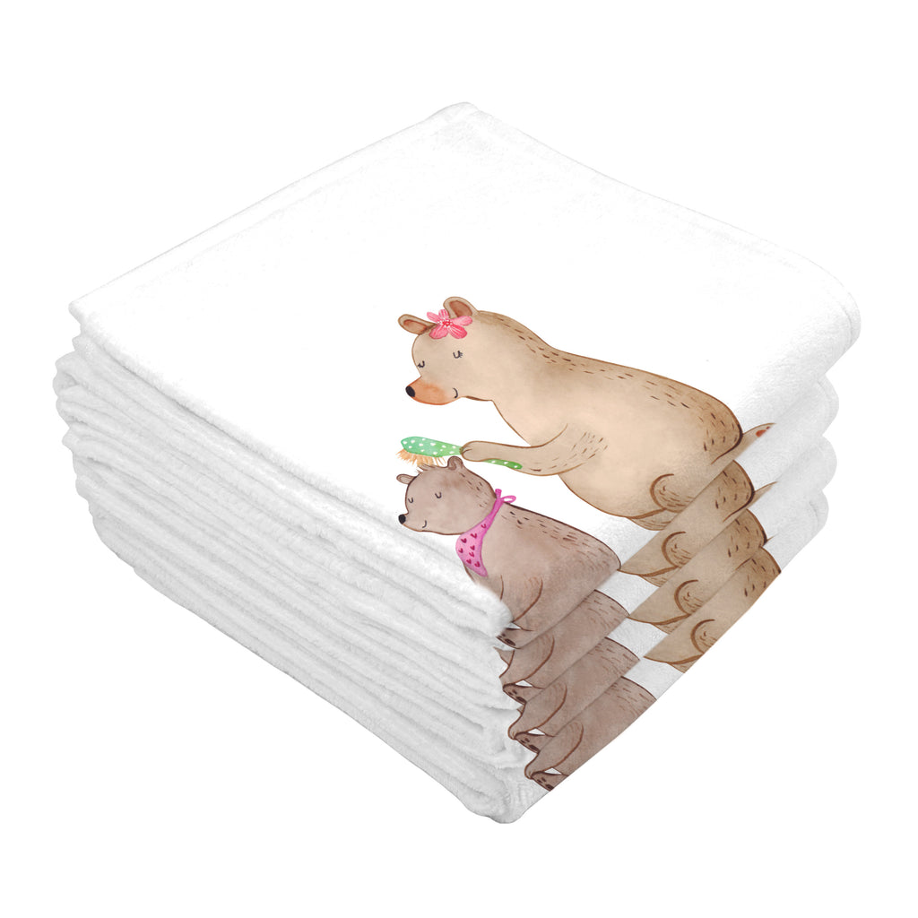 50 x 100 Handtuch Bär mit Kind Handtuch, Badehandtuch, Badezimmer, Handtücher, groß, Kinder, Baby, Familie, Vatertag, Muttertag, Bruder, Schwester, Mama, Papa, Oma, Opa, Geschenk, Mutti, Mutter
