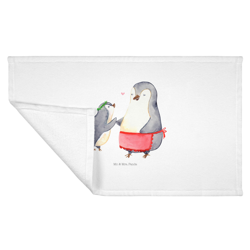 50 x 100 Handtuch Pinguin mit Kind Handtuch, Badehandtuch, Badezimmer, Handtücher, groß, Kinder, Baby, Familie, Vatertag, Muttertag, Bruder, Schwester, Mama, Papa, Oma, Opa, Geschenk, Mami, Mutti, Mutter, Geburststag