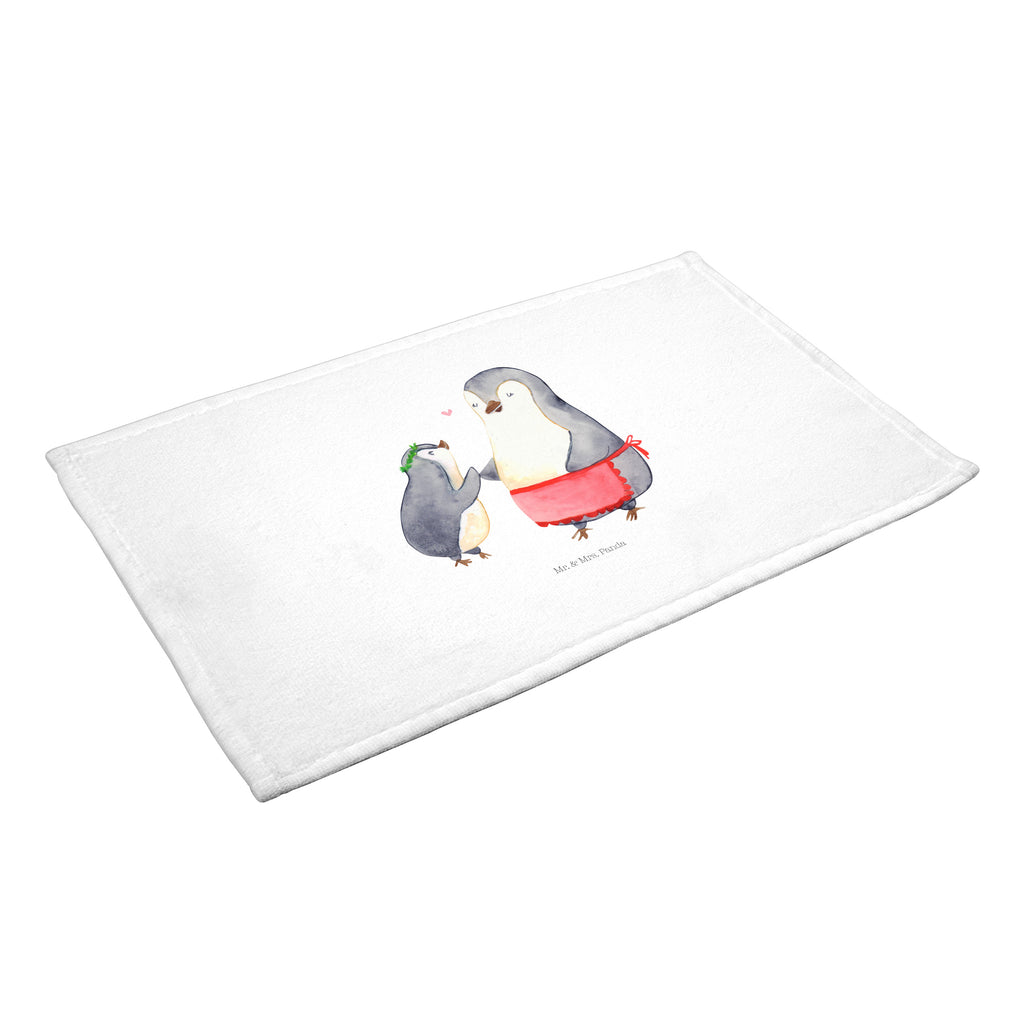50 x 100 Handtuch Pinguin mit Kind Handtuch, Badehandtuch, Badezimmer, Handtücher, groß, Kinder, Baby, Familie, Vatertag, Muttertag, Bruder, Schwester, Mama, Papa, Oma, Opa, Geschenk, Mami, Mutti, Mutter, Geburststag