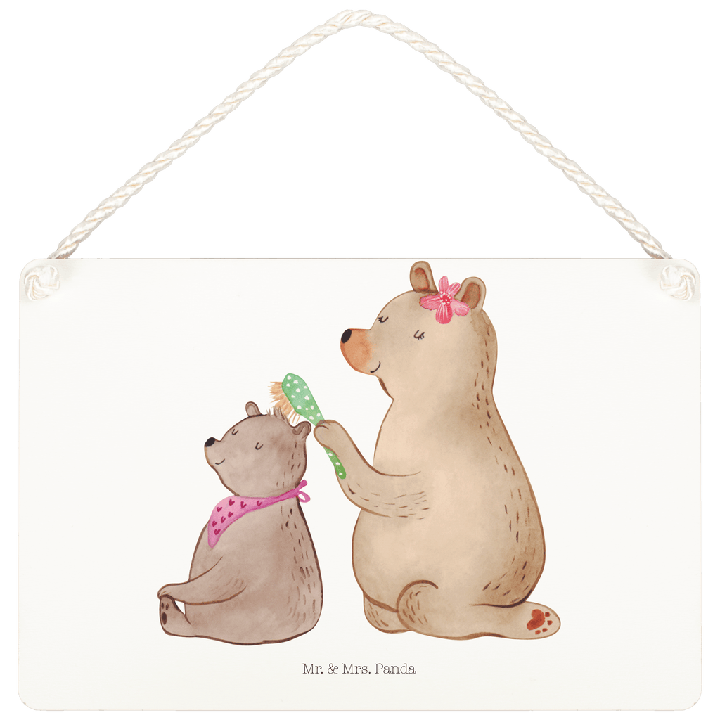 Deko Schild Bär mit Kind Dekoschild, Deko Schild, Schild, Tür Schild, Türschild, Holzschild, Wandschild, Wanddeko, Familie, Vatertag, Muttertag, Bruder, Schwester, Mama, Papa, Oma, Opa, Geschenk, Mutti, Mutter