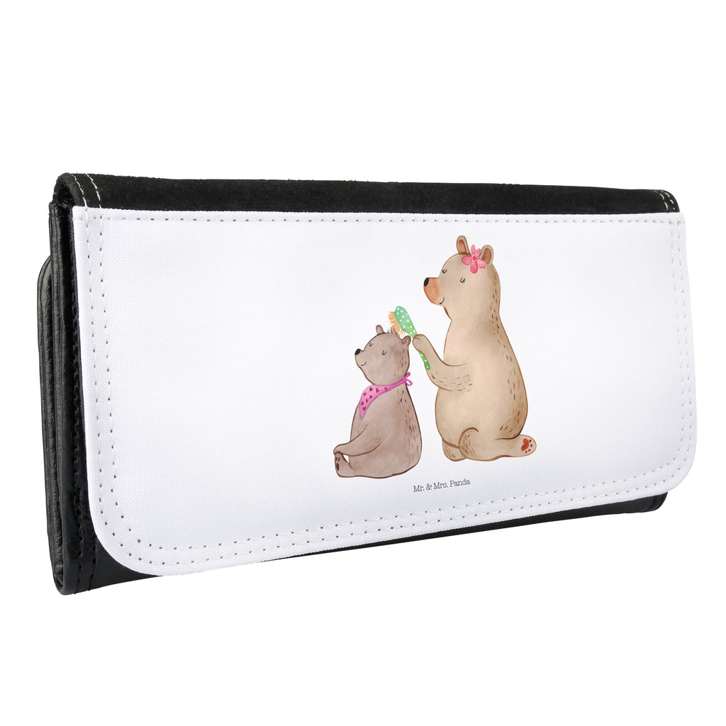 Damen Portemonnaie Bär mit Kind Portemonnaie, Portemonee, Geldbörse, Damen, Groß, XXL, Geldbeutel, Portemonnaies, Familie, Vatertag, Muttertag, Bruder, Schwester, Mama, Papa, Oma, Opa, Geschenk, Mutti, Mutter