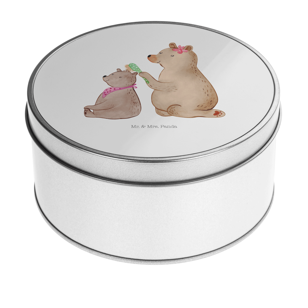 Blechdose rund Bär mit Kind Metalldose, Keksdose, Dose, Vorratsdose, Geschenkbox, Familie, Vatertag, Muttertag, Bruder, Schwester, Mama, Papa, Oma, Opa, Geschenk, Mutti, Mutter