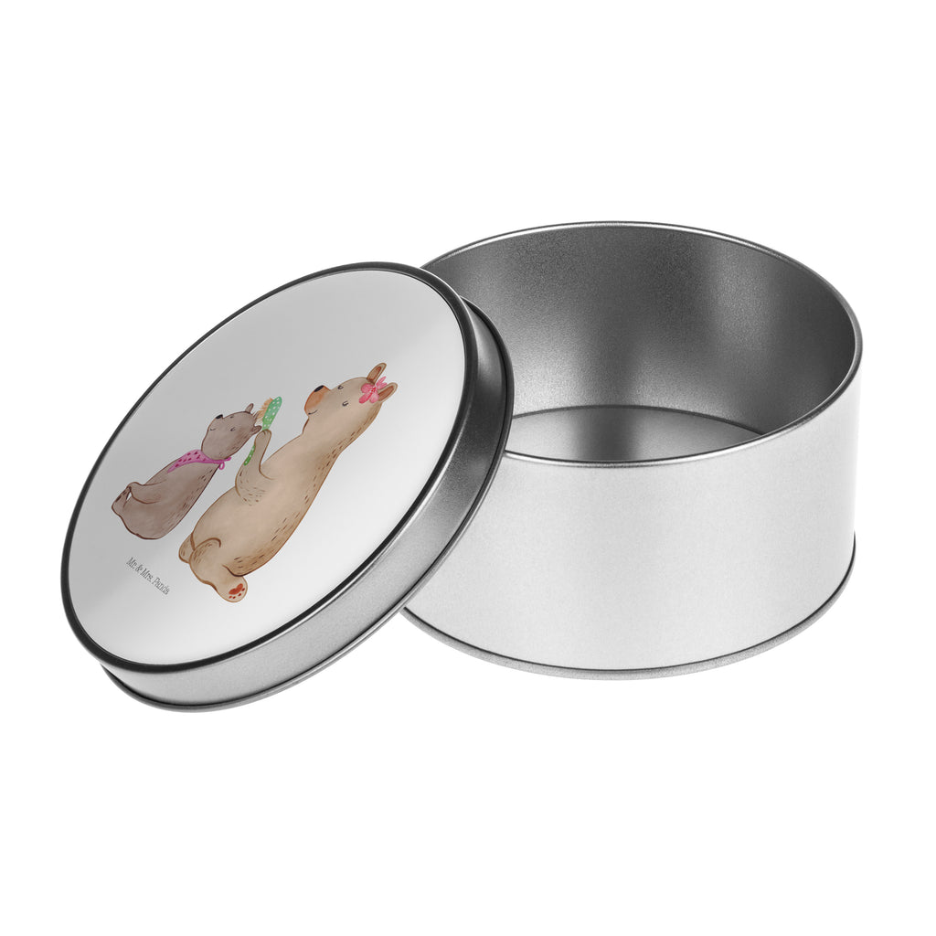 Blechdose rund Bär mit Kind Metalldose, Keksdose, Dose, Vorratsdose, Geschenkbox, Familie, Vatertag, Muttertag, Bruder, Schwester, Mama, Papa, Oma, Opa, Geschenk, Mutti, Mutter