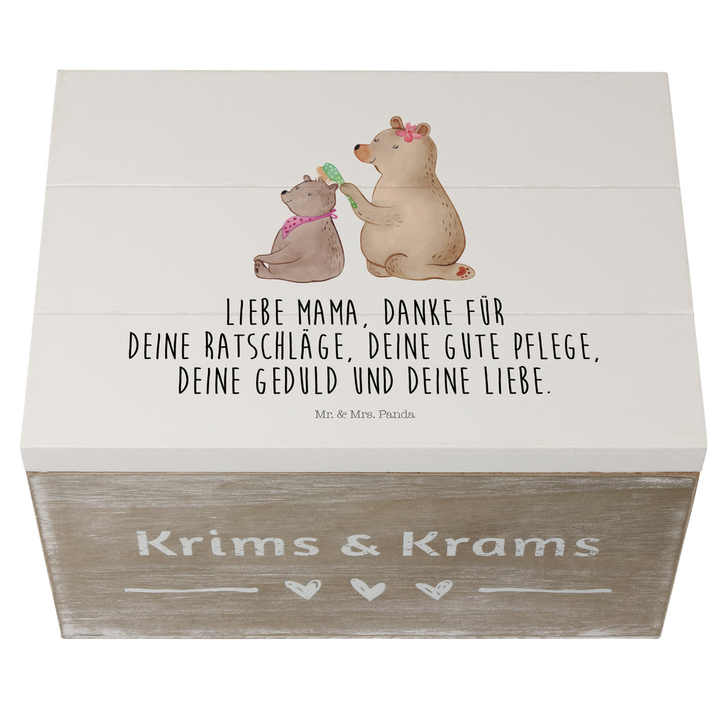Holzkiste Bär mit Kind Holzkiste, Kiste, Schatzkiste, Truhe, Schatulle, XXL, Erinnerungsbox, Erinnerungskiste, Dekokiste, Aufbewahrungsbox, Familie, Vatertag, Muttertag, Bruder, Schwester, Mama, Papa, Oma, Opa, Geschenk, Mutti, Mutter