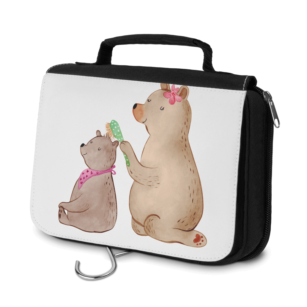 Kulturbeutel Bär mit Kind Kulturbeutel, Zum Aufhängen, Waschtasche, Kosmetiktasche, Damen, Herren, Aufbewahrungstasche, Schminktasche, Kosmetikbeutel, Organizer, Kulturtasche, Schminkutensil, Familie, Vatertag, Muttertag, Bruder, Schwester, Mama, Papa, Oma, Opa, Geschenk, Mutti, Mutter