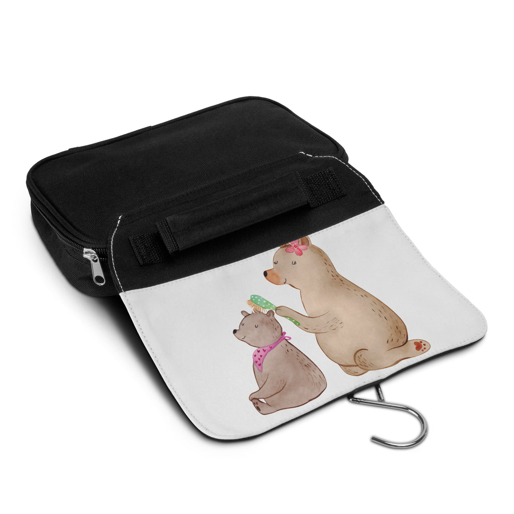 Kulturbeutel Bär mit Kind Kulturbeutel, Zum Aufhängen, Waschtasche, Kosmetiktasche, Damen, Herren, Aufbewahrungstasche, Schminktasche, Kosmetikbeutel, Organizer, Kulturtasche, Schminkutensil, Familie, Vatertag, Muttertag, Bruder, Schwester, Mama, Papa, Oma, Opa, Geschenk, Mutti, Mutter