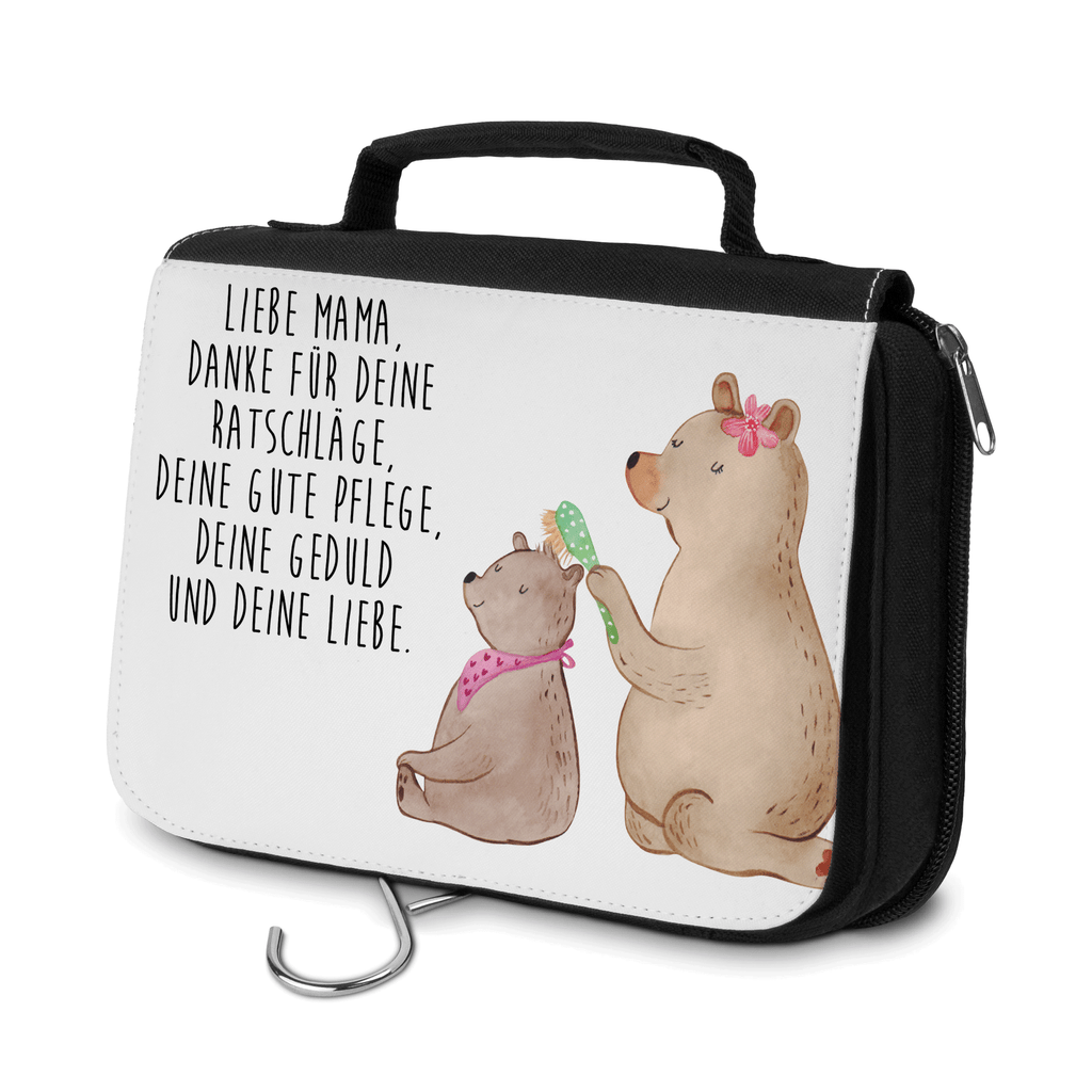 Kulturbeutel Bär mit Kind Kulturbeutel, Zum Aufhängen, Waschtasche, Kosmetiktasche, Damen, Herren, Aufbewahrungstasche, Schminktasche, Kosmetikbeutel, Organizer, Kulturtasche, Schminkutensil, Familie, Vatertag, Muttertag, Bruder, Schwester, Mama, Papa, Oma, Opa, Geschenk, Mutti, Mutter