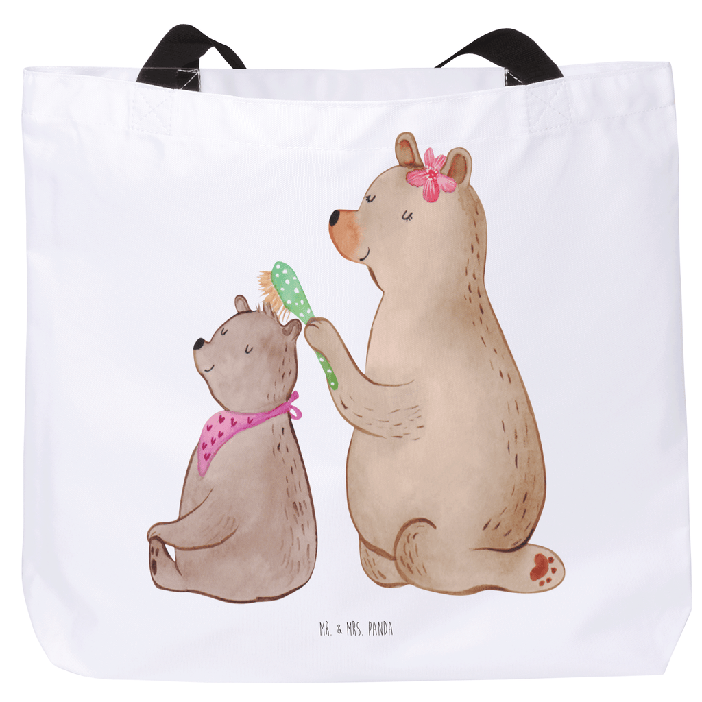 Shopper Bär mit Kind Beutel, Einkaufstasche, Tasche, Strandtasche, Einkaufsbeutel, Shopper, Schultasche, Freizeittasche, Tragebeutel, Schulbeutel, Alltagstasche, Familie, Vatertag, Muttertag, Bruder, Schwester, Mama, Papa, Oma, Opa, Geschenk, Mutti, Mutter