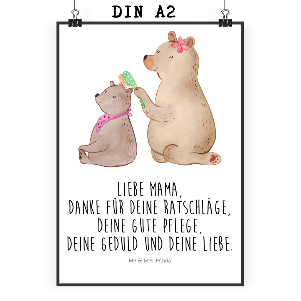 Poster Bär mit Kind Poster, Wandposter, Bild, Wanddeko, Küchenposter, Kinderposter, Wanddeko Bild, Raumdekoration, Wanddekoration, Handgemaltes Poster, Mr. & Mrs. Panda Poster, Designposter, Kunstdruck, Posterdruck, Familie, Vatertag, Muttertag, Bruder, Schwester, Mama, Papa, Oma, Opa, Geschenk, Mutti, Mutter
