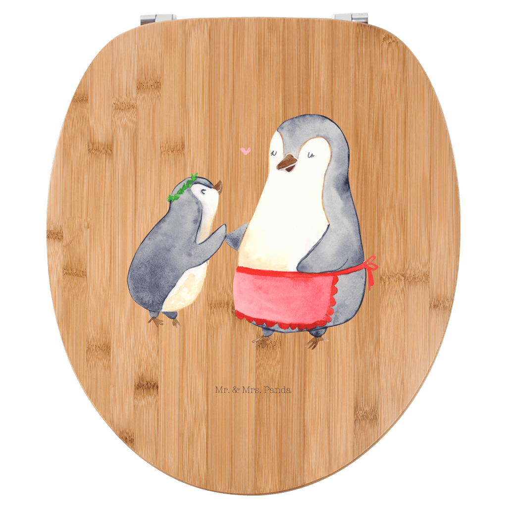 Motiv WC Sitz Pinguin mit Kind Klobrille, Klodeckel, Toilettendeckel, WC-Sitz, Toilette, Familie, Vatertag, Muttertag, Bruder, Schwester, Mama, Papa, Oma, Opa, Geschenk, Mami, Mutti, Mutter, Geburststag