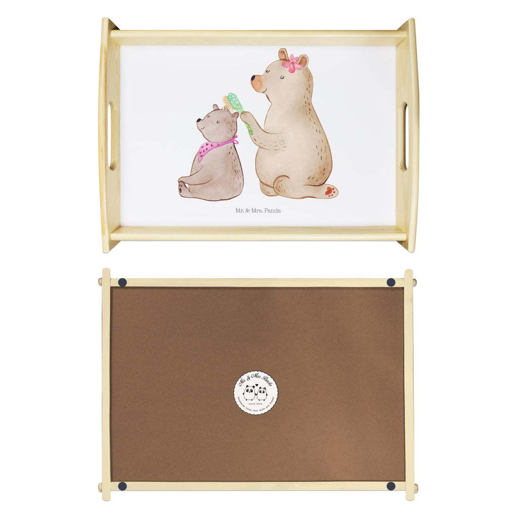 Serviertablett Bär mit Kind Tablett, Holztablett, Küchentablett, Dekotablett, Frühstückstablett, Familie, Vatertag, Muttertag, Bruder, Schwester, Mama, Papa, Oma, Opa, Geschenk, Mutti, Mutter
