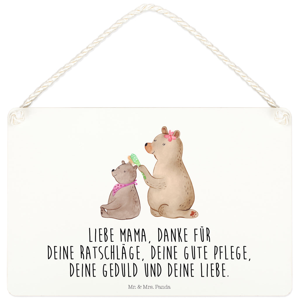 Deko Schild Bär mit Kind Dekoschild, Deko Schild, Schild, Tür Schild, Türschild, Holzschild, Wandschild, Wanddeko, Familie, Vatertag, Muttertag, Bruder, Schwester, Mama, Papa, Oma, Opa, Geschenk, Mutti, Mutter