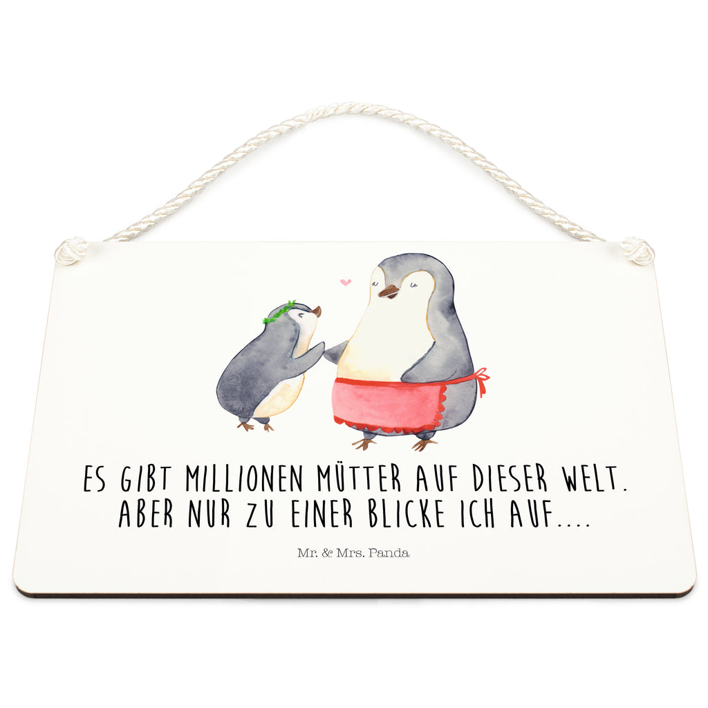 Deko Schild Pinguin mit Kind Dekoschild, Deko Schild, Schild, Tür Schild, Türschild, Holzschild, Wandschild, Wanddeko, Familie, Vatertag, Muttertag, Bruder, Schwester, Mama, Papa, Oma, Opa, Geschenk, Mami, Mutti, Mutter, Geburststag