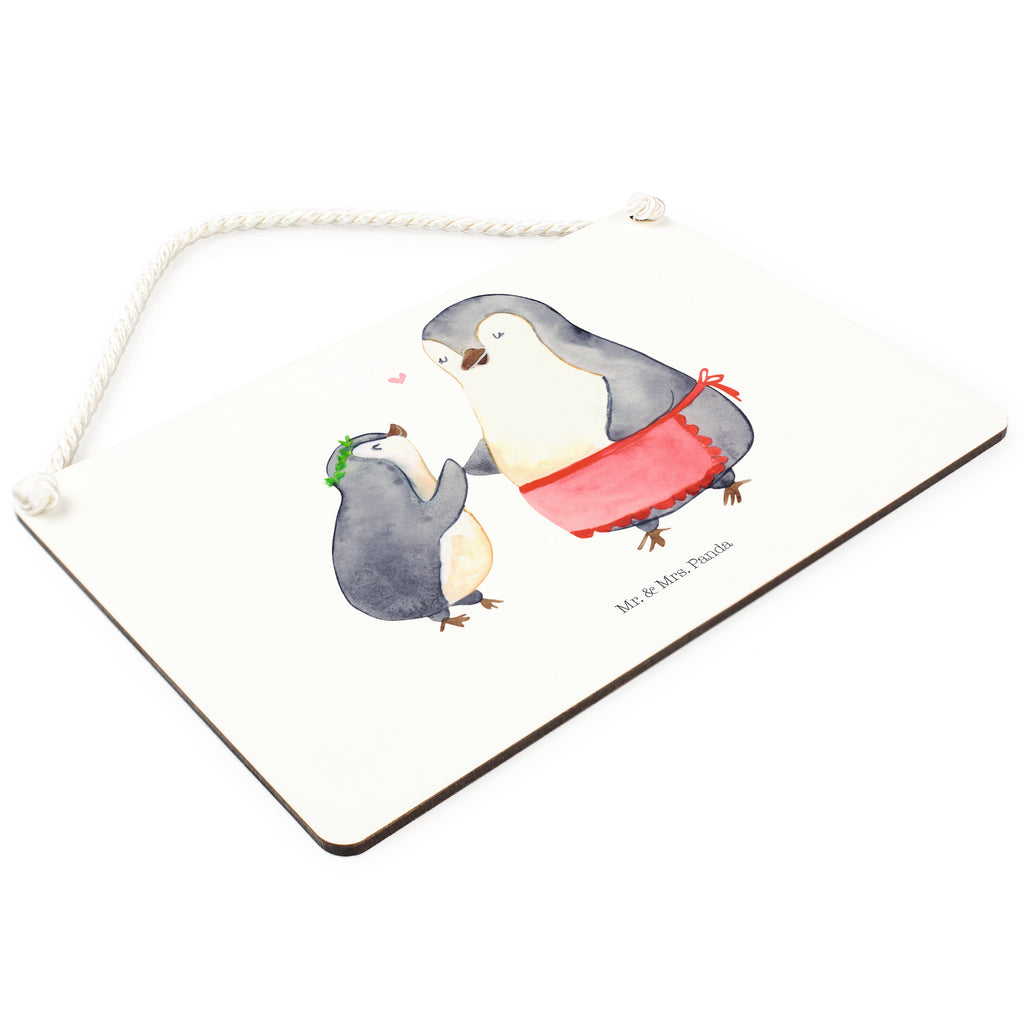 Deko Schild Pinguin mit Kind Dekoschild, Deko Schild, Schild, Tür Schild, Türschild, Holzschild, Wandschild, Wanddeko, Familie, Vatertag, Muttertag, Bruder, Schwester, Mama, Papa, Oma, Opa, Geschenk, Mami, Mutti, Mutter, Geburststag