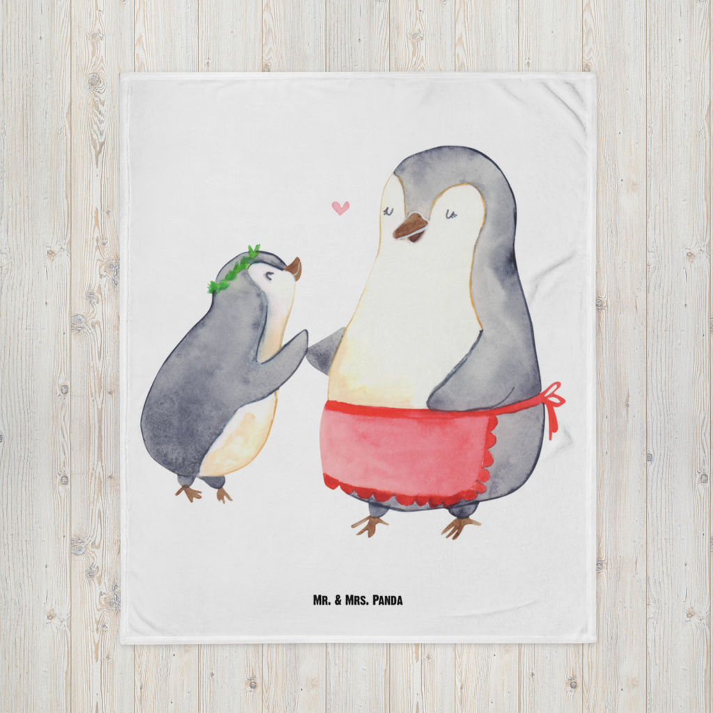 Babydecke Pinguin mit Kind Babydecke, Babygeschenk, Geschenk Geburt, Babyecke Kuscheldecke, Krabbeldecke, Familie, Vatertag, Muttertag, Bruder, Schwester, Mama, Papa, Oma, Opa, Geschenk, Mami, Mutti, Mutter, Geburststag