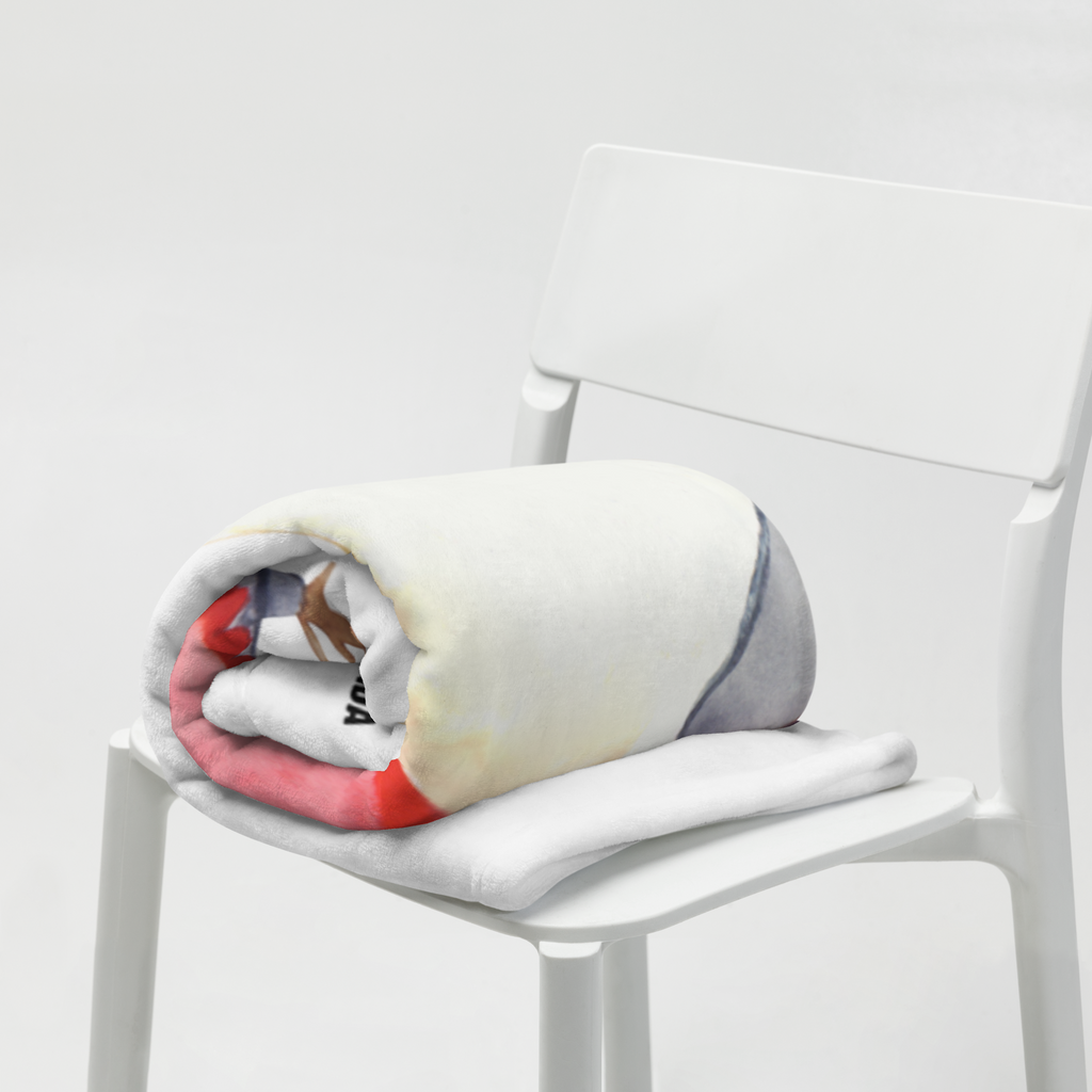 Babydecke Pinguin mit Kind Babydecke, Babygeschenk, Geschenk Geburt, Babyecke Kuscheldecke, Krabbeldecke, Familie, Vatertag, Muttertag, Bruder, Schwester, Mama, Papa, Oma, Opa, Geschenk, Mami, Mutti, Mutter, Geburststag