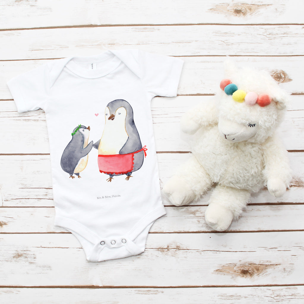 Organic Baby Body Pinguin mit Kind Babykleidung, Babystrampler, Strampler, Wickelbody, Baby Erstausstattung, Junge, Mädchen, Familie, Vatertag, Muttertag, Bruder, Schwester, Mama, Papa, Oma, Opa, Geschenk, Mami, Mutti, Mutter, Geburststag