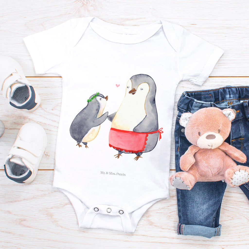 Organic Baby Body Pinguin mit Kind Babykleidung, Babystrampler, Strampler, Wickelbody, Baby Erstausstattung, Junge, Mädchen, Familie, Vatertag, Muttertag, Bruder, Schwester, Mama, Papa, Oma, Opa, Geschenk, Mami, Mutti, Mutter, Geburststag