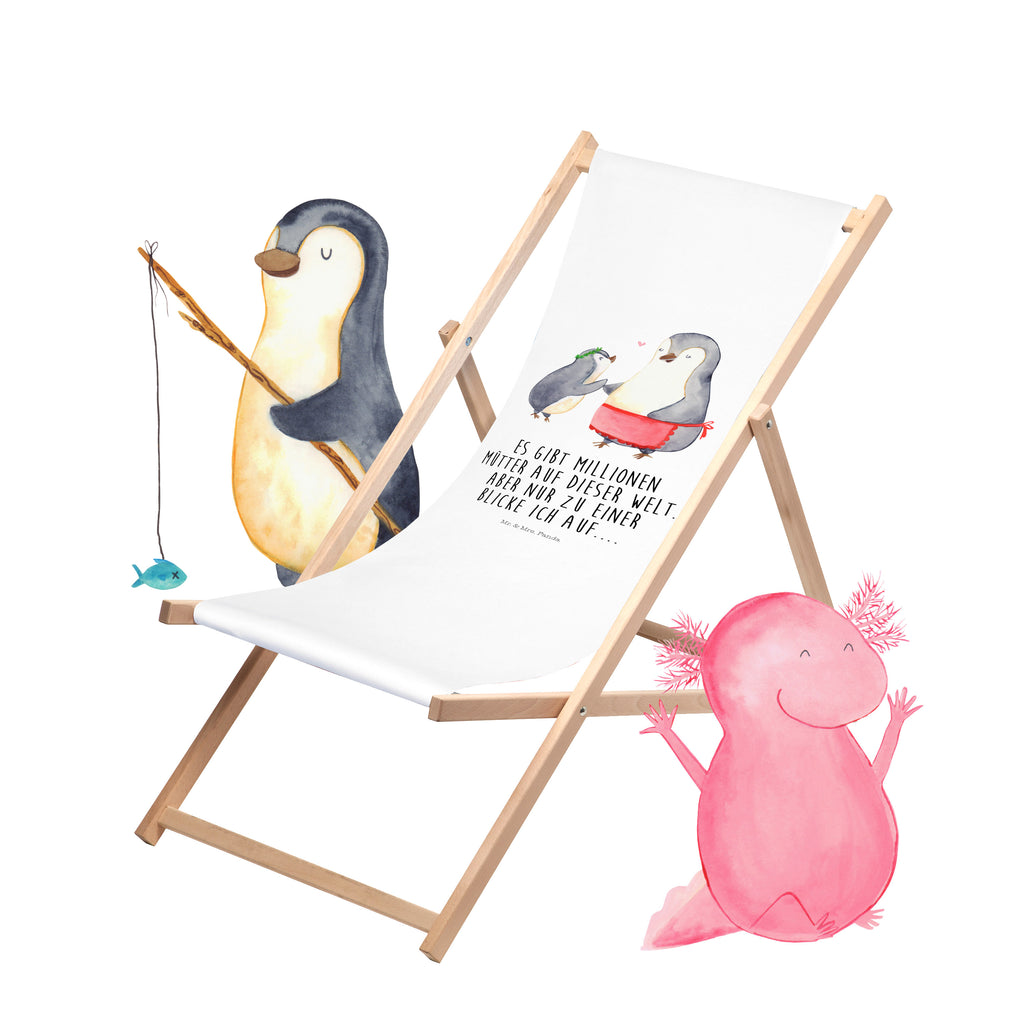 Gartenliege Pinguin mit Kind Sonnenliege, Strandliege, Liege, Liegestuhl, Gartenliege, Gartenstuhl, Familie, Vatertag, Muttertag, Bruder, Schwester, Mama, Papa, Oma, Opa, Geschenk, Mami, Mutti, Mutter, Geburststag