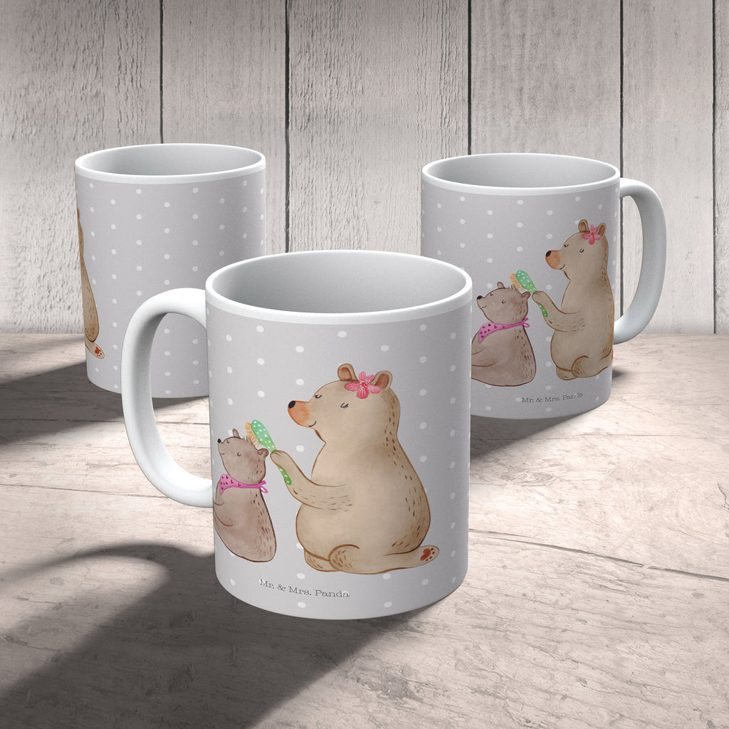 Tasse Bär mit Kind Geschenk, Muttertag, Mutti, Mama, Mutter Becher, Kaffeetasse, Kaffeebecher, Tee, Frühstück, Büro  Familie, Vatertag, Muttertag, Bruder, Schwester, Mama, Papa, Oma, Opa