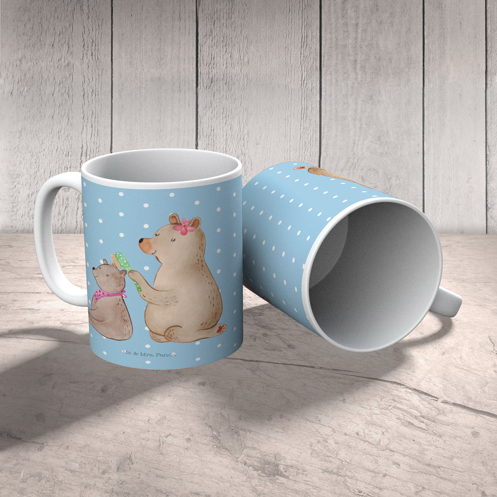 Tasse Bär mit Kind Geschenk, Muttertag, Mutti, Mama, Mutter Becher, Kaffeetasse, Kaffeebecher, Tee, Frühstück, Büro  Familie, Vatertag, Muttertag, Bruder, Schwester, Mama, Papa, Oma, Opa