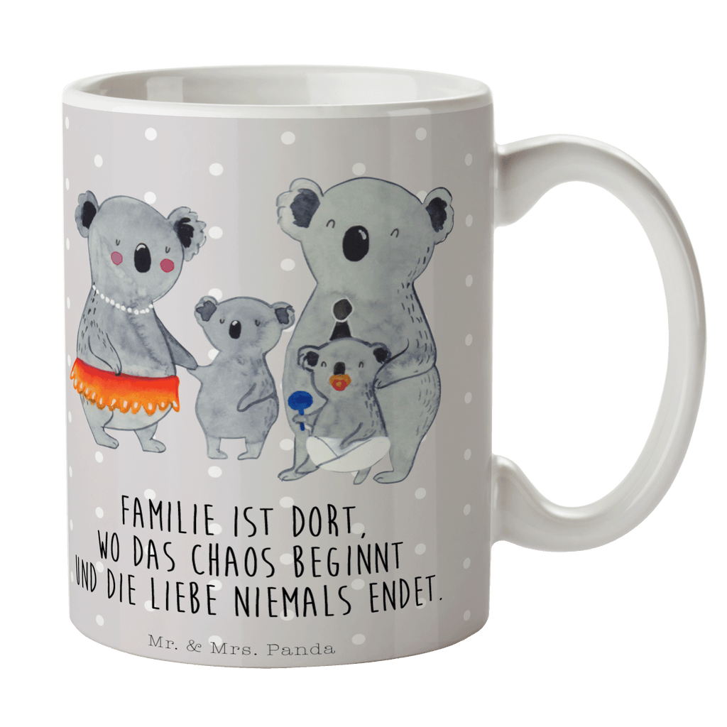 Tasse Koala Familie Koala, Koalas, Familie, Family, Mama, Papa, Kinder, Geschwister, Familienleben Becher, Kaffeetasse, Kaffeebecher, Tee, Frühstück, Büro  Familie, Vatertag, Muttertag, Bruder, Schwester, Mama, Papa, Oma, Opa