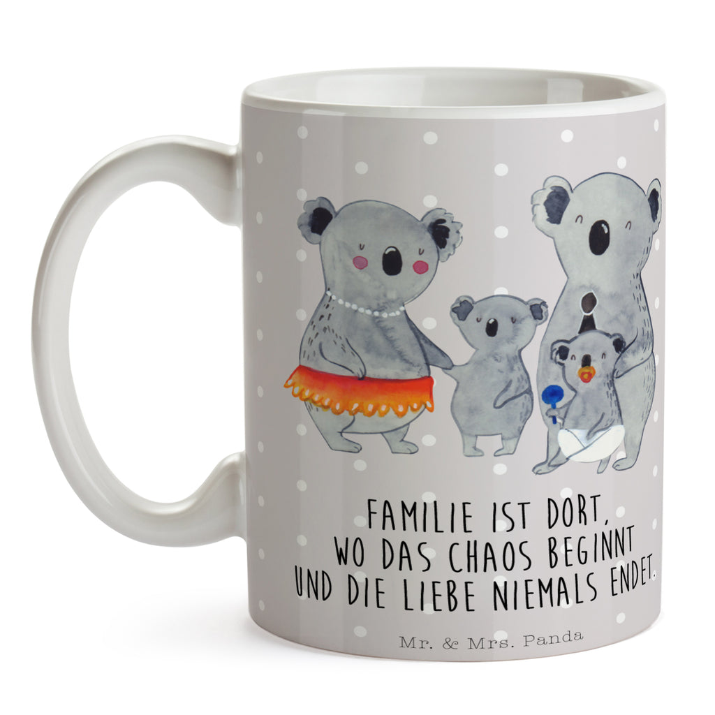 Tasse Koala Familie Koala, Koalas, Familie, Family, Mama, Papa, Kinder, Geschwister, Familienleben Becher, Kaffeetasse, Kaffeebecher, Tee, Frühstück, Büro  Familie, Vatertag, Muttertag, Bruder, Schwester, Mama, Papa, Oma, Opa