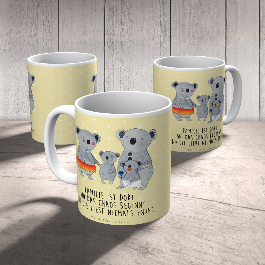 Tasse Koala Familie Koala, Koalas, Familie, Family, Mama, Papa, Kinder, Geschwister, Familienleben Becher, Kaffeetasse, Kaffeebecher, Tee, Frühstück, Büro  Familie, Vatertag, Muttertag, Bruder, Schwester, Mama, Papa, Oma, Opa