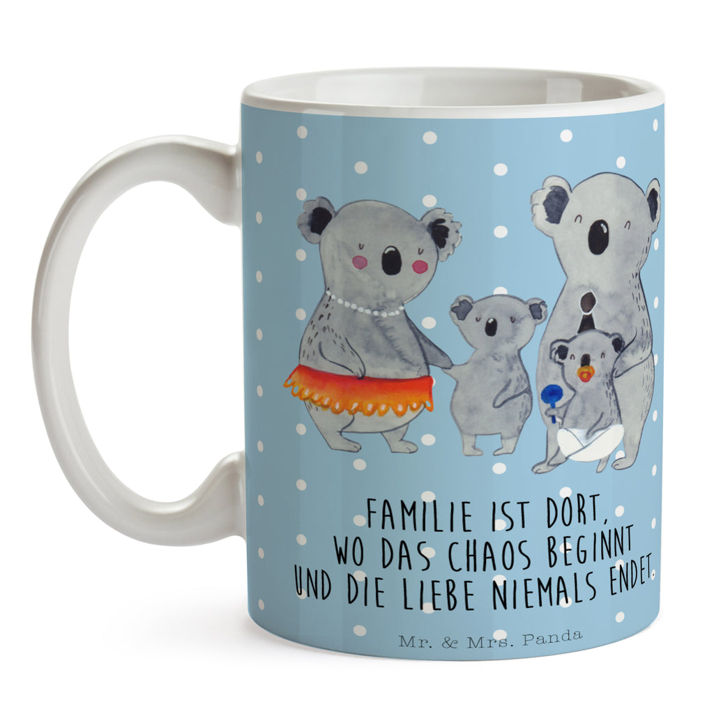 Tasse Koala Familie Koala, Koalas, Familie, Family, Mama, Papa, Kinder, Geschwister, Familienleben Becher, Kaffeetasse, Kaffeebecher, Tee, Frühstück, Büro  Familie, Vatertag, Muttertag, Bruder, Schwester, Mama, Papa, Oma, Opa