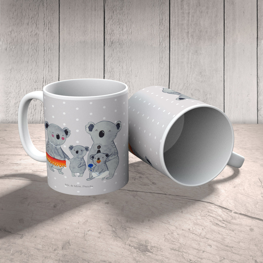 Tasse Koala Familie Koala, Koalas, Familie, Family, Mama, Papa, Kinder, Geschwister, Familienleben Becher, Kaffeetasse, Kaffeebecher, Tee, Frühstück, Büro  Familie, Vatertag, Muttertag, Bruder, Schwester, Mama, Papa, Oma, Opa