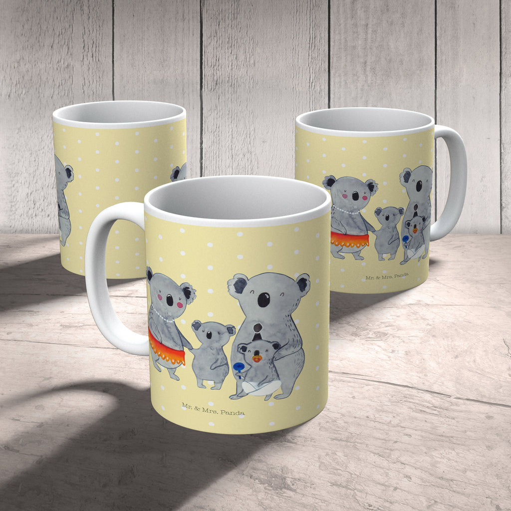 Tasse Koala Familie Koala, Koalas, Familie, Family, Mama, Papa, Kinder, Geschwister, Familienleben Becher, Kaffeetasse, Kaffeebecher, Tee, Frühstück, Büro  Familie, Vatertag, Muttertag, Bruder, Schwester, Mama, Papa, Oma, Opa
