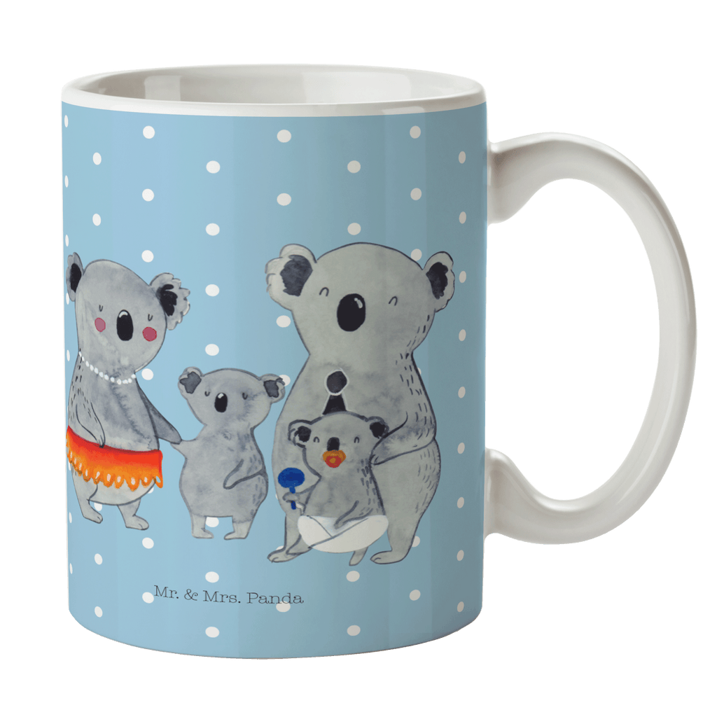 Tasse Koala Familie Koala, Koalas, Familie, Family, Mama, Papa, Kinder, Geschwister, Familienleben Becher, Kaffeetasse, Kaffeebecher, Tee, Frühstück, Büro  Familie, Vatertag, Muttertag, Bruder, Schwester, Mama, Papa, Oma, Opa