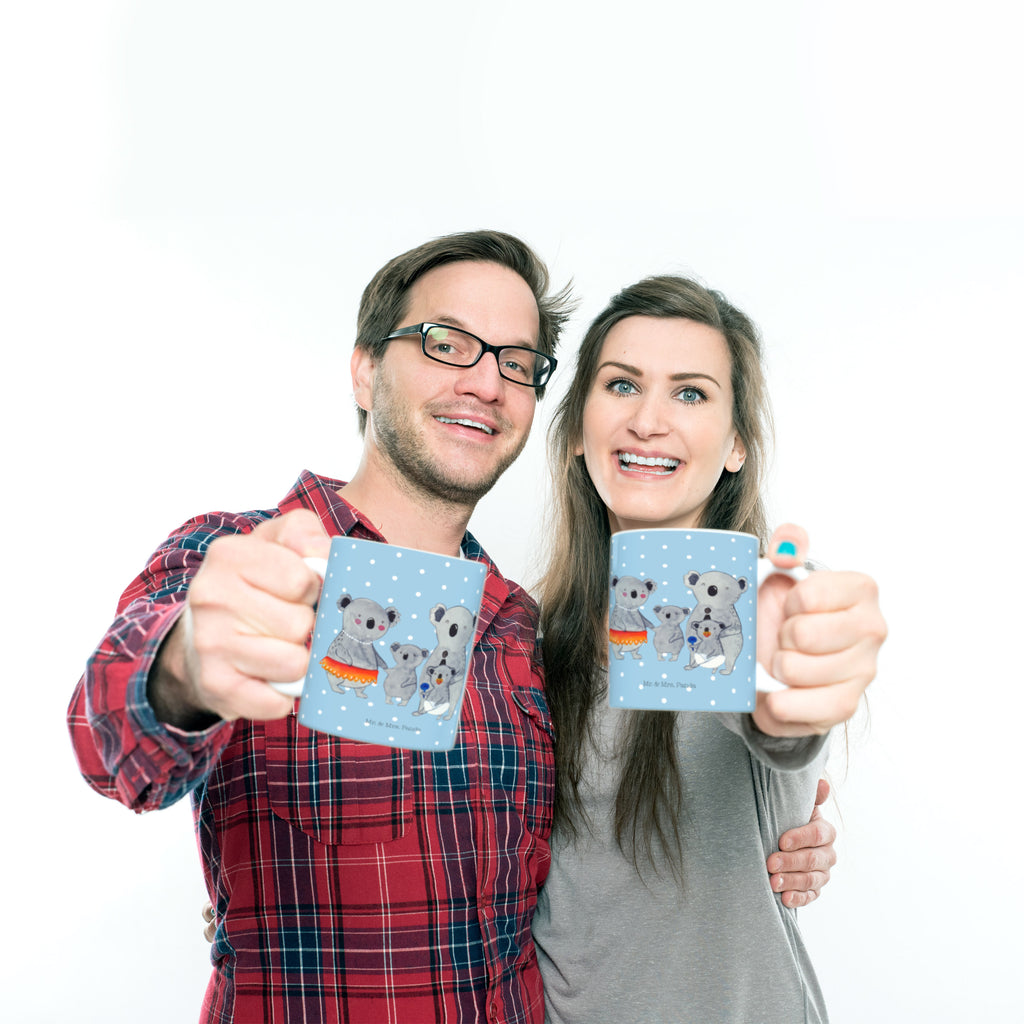 Tasse Koala Familie Koala, Koalas, Familie, Family, Mama, Papa, Kinder, Geschwister, Familienleben Becher, Kaffeetasse, Kaffeebecher, Tee, Frühstück, Büro  Familie, Vatertag, Muttertag, Bruder, Schwester, Mama, Papa, Oma, Opa