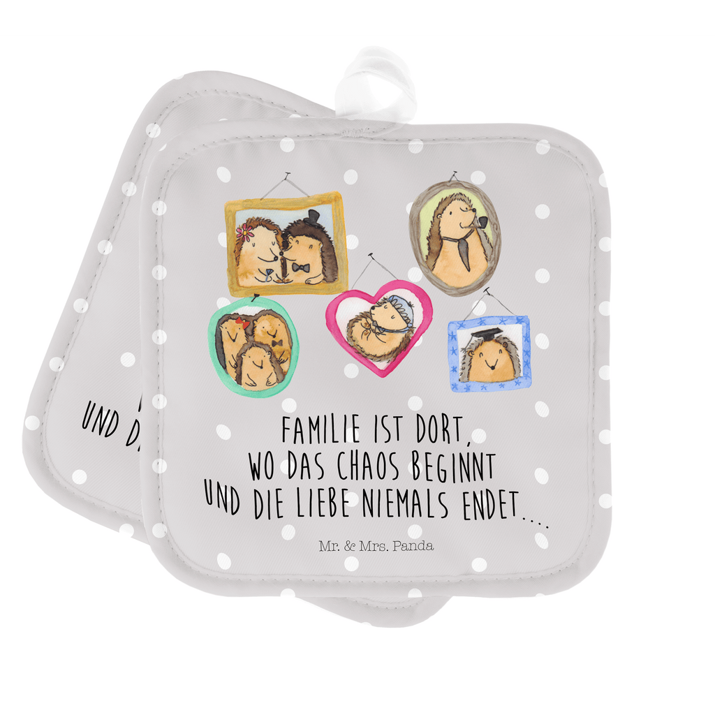 2er Set Topflappen  Igel Familie Topflappen, Topfuntersetzer, Ofenhandschuh, Topflappen Set, Topflappen lustig, Topflappen mit Spruch, Familie, Vatertag, Muttertag, Bruder, Schwester, Mama, Papa, Oma, Opa, Liebe, Igel, Bilder, Zusammenhalt, Glück