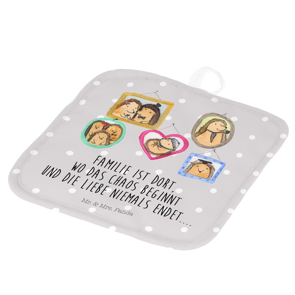 2er Set Topflappen  Igel Familie Topflappen, Topfuntersetzer, Ofenhandschuh, Topflappen Set, Topflappen lustig, Topflappen mit Spruch, Familie, Vatertag, Muttertag, Bruder, Schwester, Mama, Papa, Oma, Opa, Liebe, Igel, Bilder, Zusammenhalt, Glück
