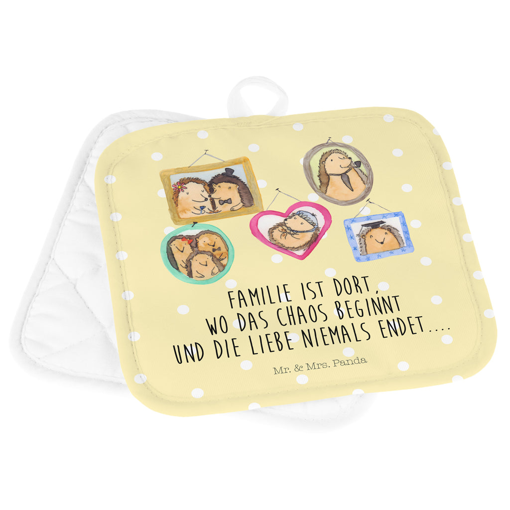 2er Set Topflappen  Igel Familie Topflappen, Topfuntersetzer, Ofenhandschuh, Topflappen Set, Topflappen lustig, Topflappen mit Spruch, Familie, Vatertag, Muttertag, Bruder, Schwester, Mama, Papa, Oma, Opa, Liebe, Igel, Bilder, Zusammenhalt, Glück