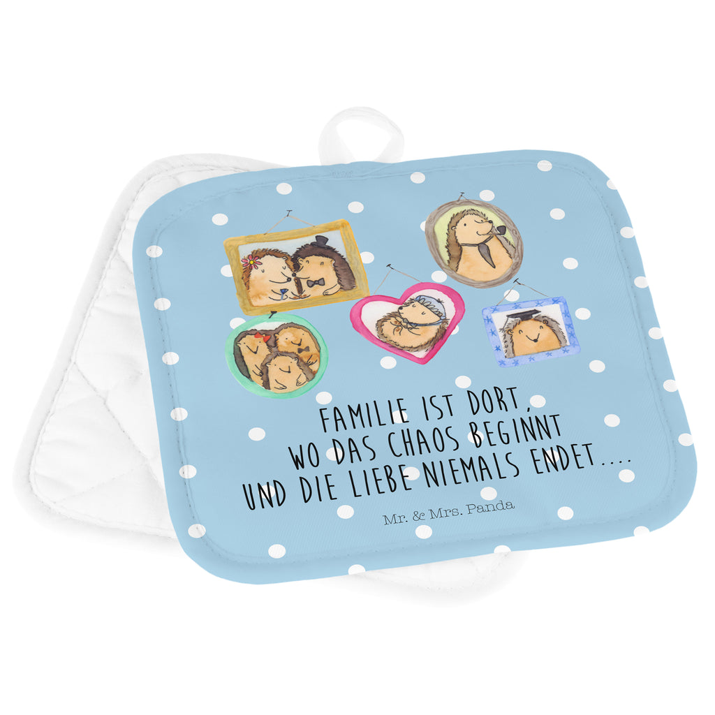 2er Set Topflappen  Igel Familie Topflappen, Topfuntersetzer, Ofenhandschuh, Topflappen Set, Topflappen lustig, Topflappen mit Spruch, Familie, Vatertag, Muttertag, Bruder, Schwester, Mama, Papa, Oma, Opa, Liebe, Igel, Bilder, Zusammenhalt, Glück