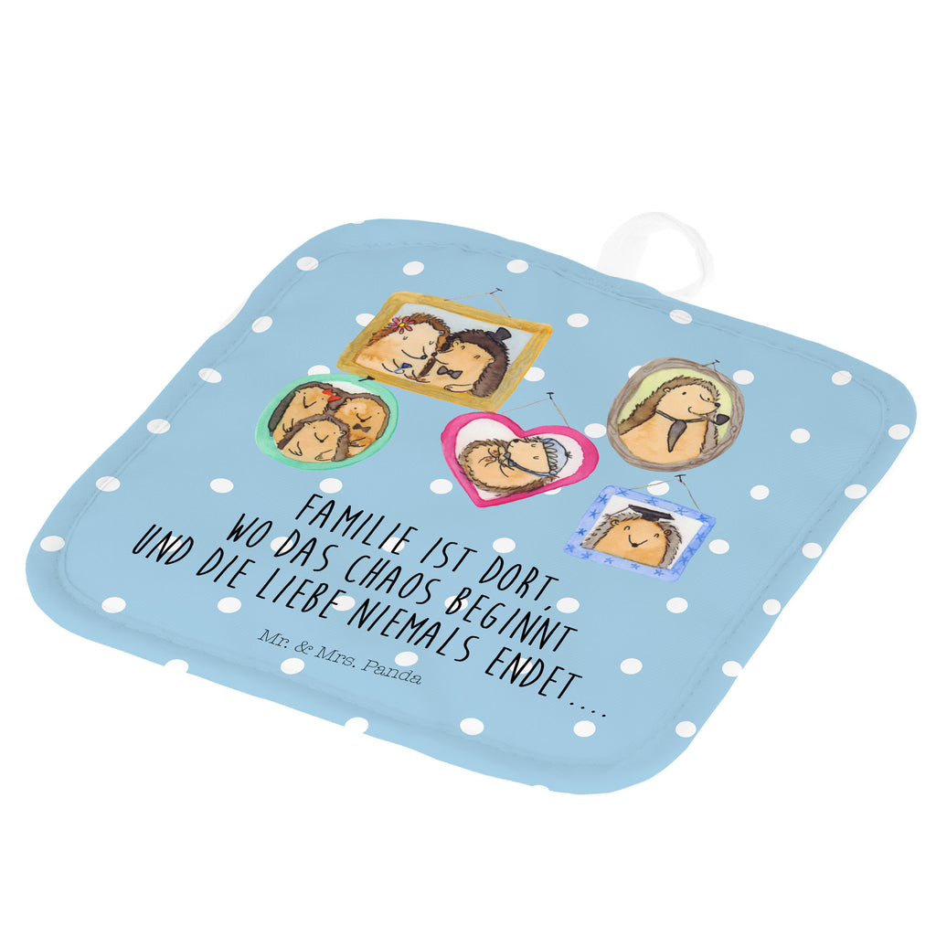 2er Set Topflappen  Igel Familie Topflappen, Topfuntersetzer, Ofenhandschuh, Topflappen Set, Topflappen lustig, Topflappen mit Spruch, Familie, Vatertag, Muttertag, Bruder, Schwester, Mama, Papa, Oma, Opa, Liebe, Igel, Bilder, Zusammenhalt, Glück