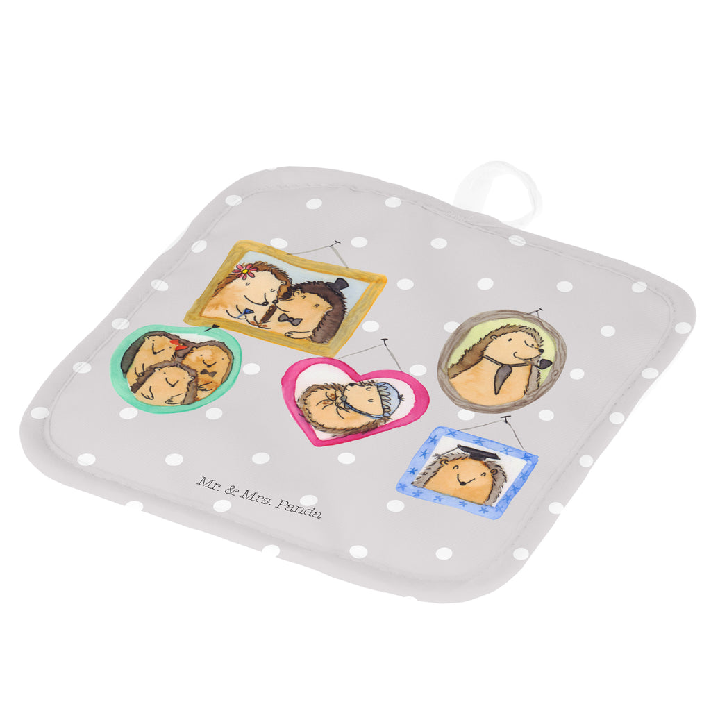 2er Set Topflappen  Igel Familie Topflappen, Topfuntersetzer, Ofenhandschuh, Topflappen Set, Topflappen lustig, Topflappen mit Spruch, Familie, Vatertag, Muttertag, Bruder, Schwester, Mama, Papa, Oma, Opa, Liebe, Igel, Bilder, Zusammenhalt, Glück