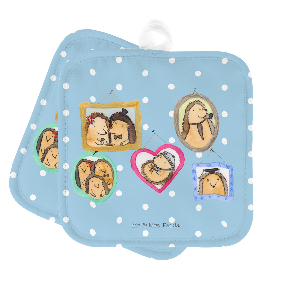 2er Set Topflappen  Igel Familie Topflappen, Topfuntersetzer, Ofenhandschuh, Topflappen Set, Topflappen lustig, Topflappen mit Spruch, Familie, Vatertag, Muttertag, Bruder, Schwester, Mama, Papa, Oma, Opa, Liebe, Igel, Bilder, Zusammenhalt, Glück