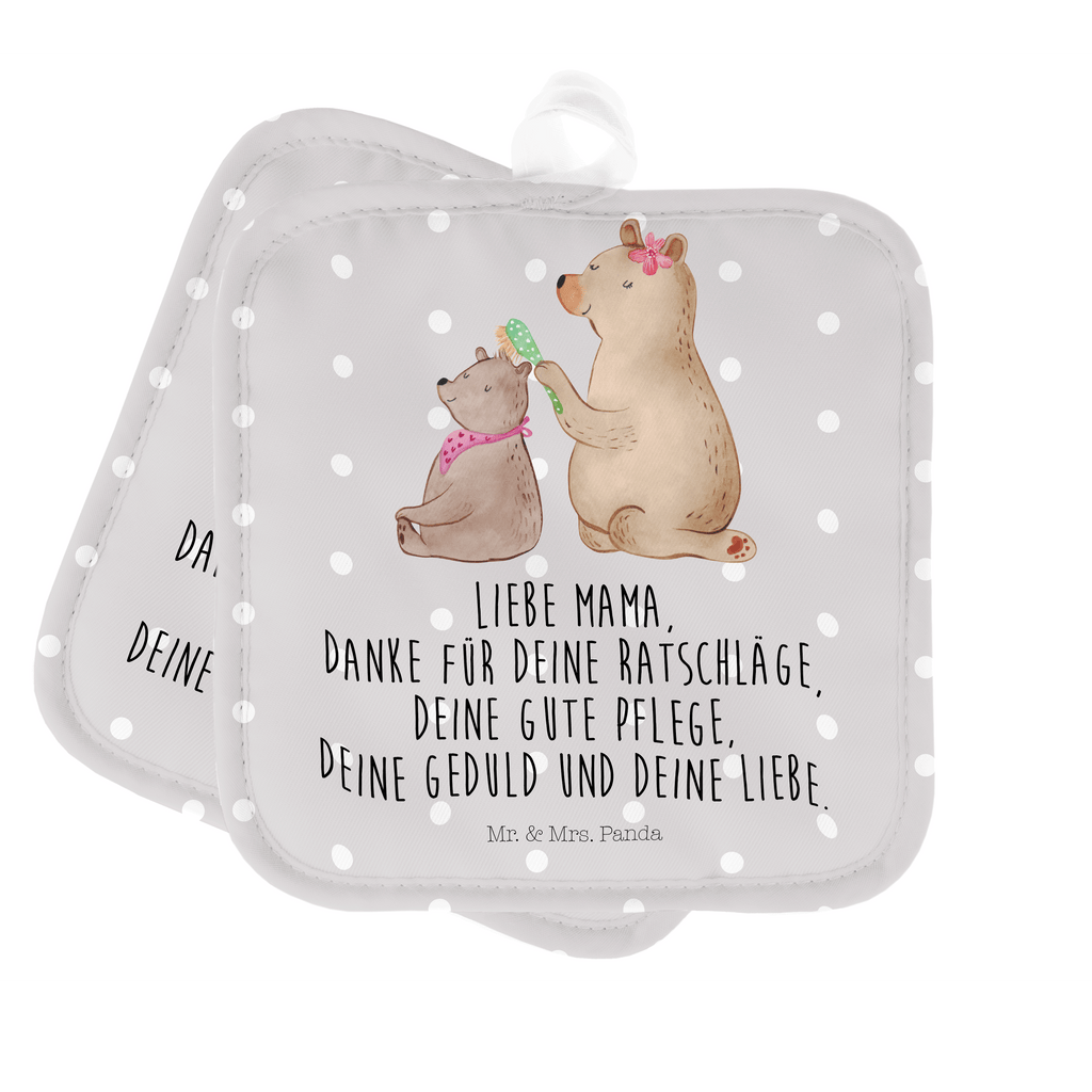 2er Set Topflappen  Bär mit Kind Topflappen, Topfuntersetzer, Ofenhandschuh, Topflappen Set, Topflappen lustig, Topflappen mit Spruch, Familie, Vatertag, Muttertag, Bruder, Schwester, Mama, Papa, Oma, Opa, Geschenk, Mutti, Mutter