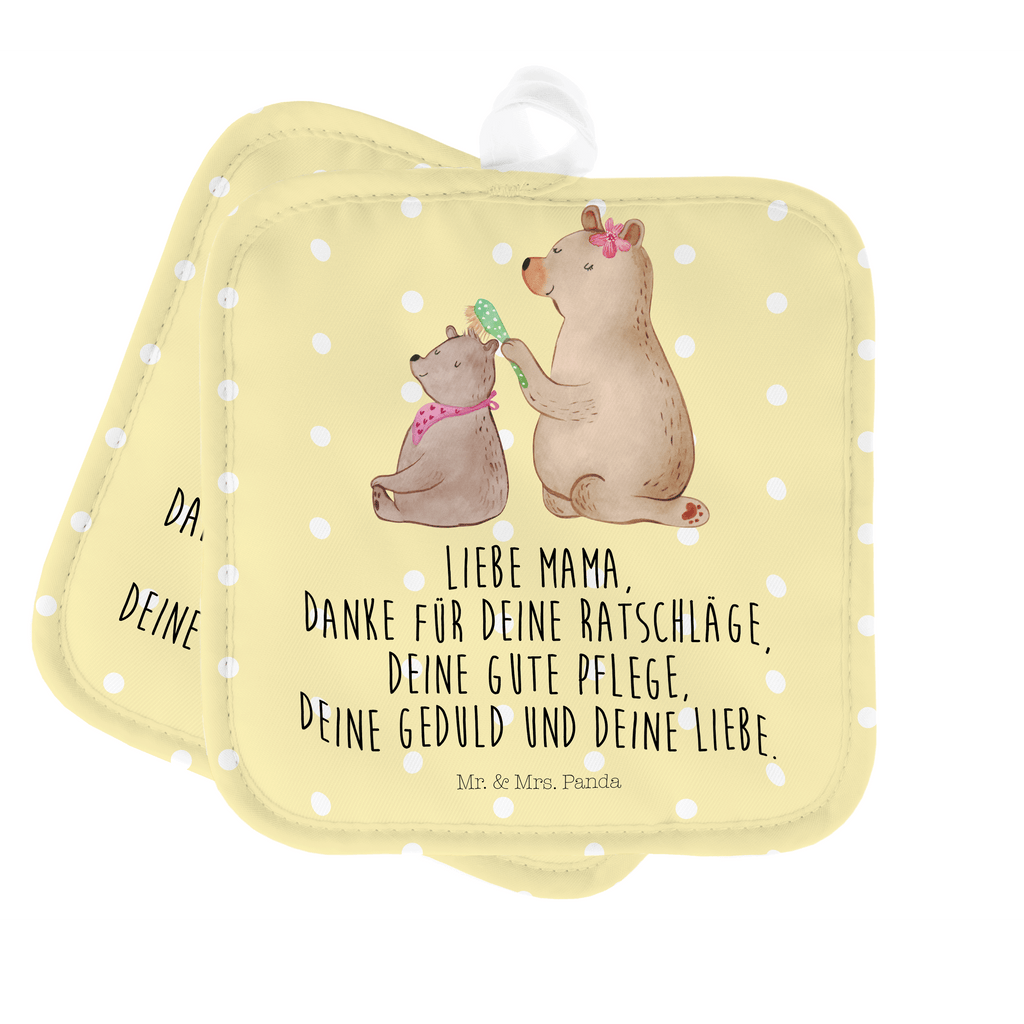 2er Set Topflappen  Bär mit Kind Topflappen, Topfuntersetzer, Ofenhandschuh, Topflappen Set, Topflappen lustig, Topflappen mit Spruch, Familie, Vatertag, Muttertag, Bruder, Schwester, Mama, Papa, Oma, Opa, Geschenk, Mutti, Mutter