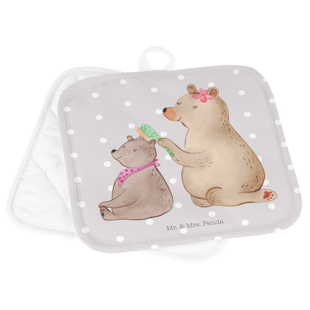 2er Set Topflappen  Bär mit Kind Topflappen, Topfuntersetzer, Ofenhandschuh, Topflappen Set, Topflappen lustig, Topflappen mit Spruch, Familie, Vatertag, Muttertag, Bruder, Schwester, Mama, Papa, Oma, Opa, Geschenk, Mutti, Mutter