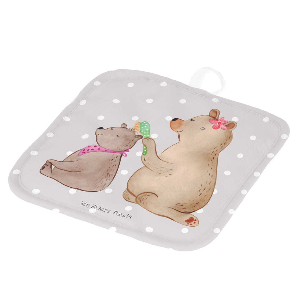 2er Set Topflappen  Bär mit Kind Topflappen, Topfuntersetzer, Ofenhandschuh, Topflappen Set, Topflappen lustig, Topflappen mit Spruch, Familie, Vatertag, Muttertag, Bruder, Schwester, Mama, Papa, Oma, Opa, Geschenk, Mutti, Mutter